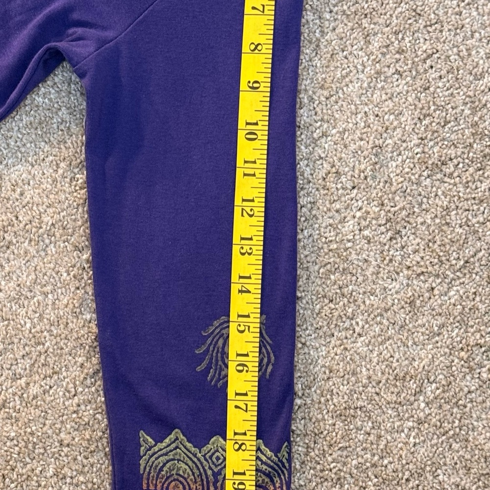 Women's Purple Peacock Graphic Long Sleeve Top - Picture 9 of 16